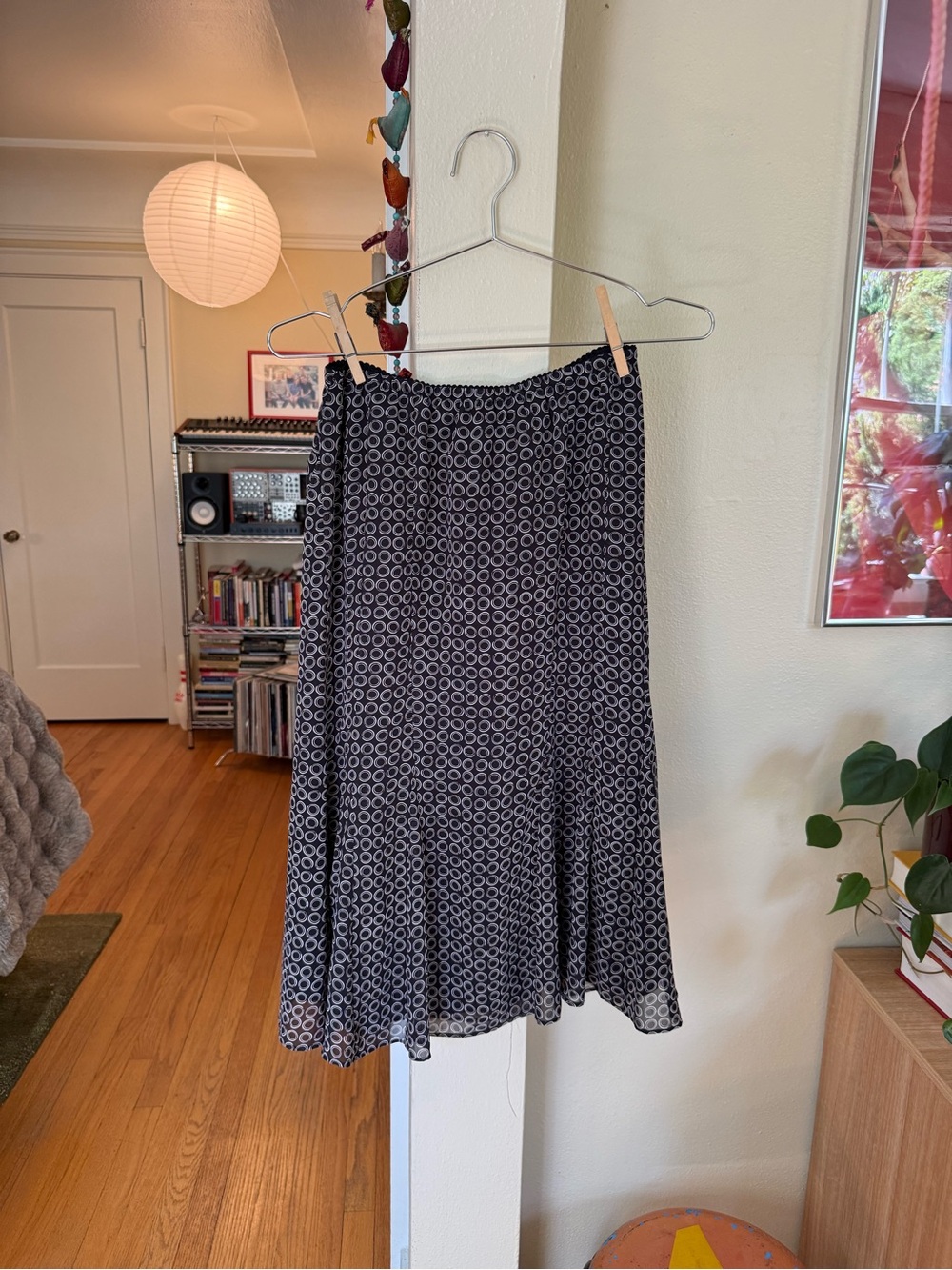 Vintage Y2K Polka Dot Midi Skirt
